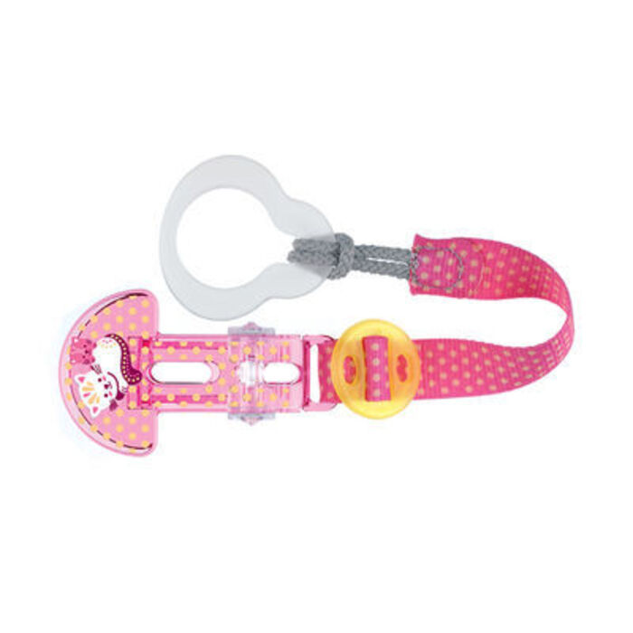 Photo de Mam attache-sucette rose / vert Mam Mam attache-sucette rose / vert Mam-219360
