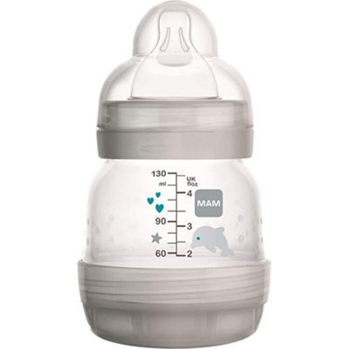 Photo de Mam biberon easy start anti-colique gris 130ml Mam Mam biberon easy start anti-colique gris 130ml Mam-227980