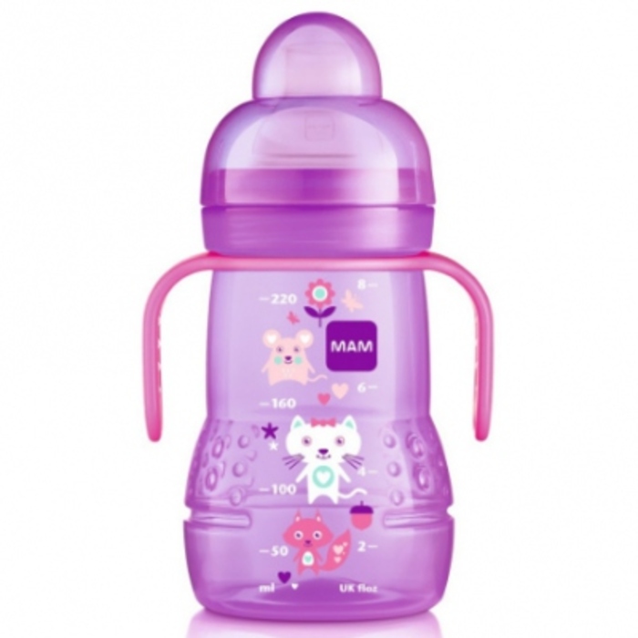 Photo de Mam biberon transition 220ml - rose Mam Mam biberon transition 220ml - rose Mam-202890
