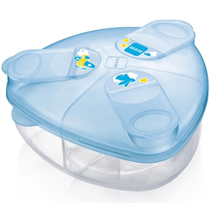 Photo de Mam boîte doseuse de lait bleue Mam Mam boîte doseuse de lait bleue Mam-205410