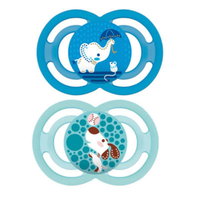 Photo de Mam sucette perfect +18mois bleu animal x2 Mam Mam sucette perfect +18mois bleu animal x2 Mam-215895