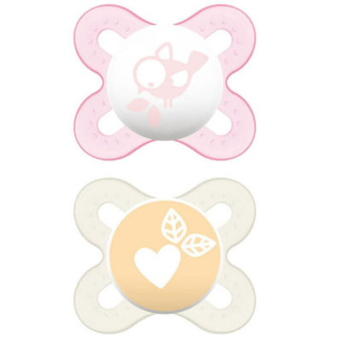 Photo de Mam sucette silicone 0-2mois x2 rose gris Mam Mam sucette silicone 0-2mois x2 rose gris Mam-219358