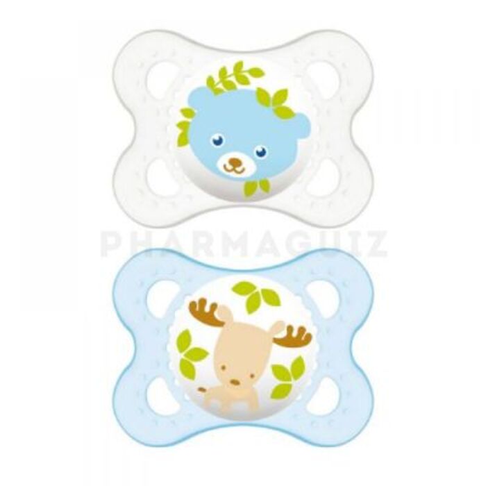 Photo de Mam sucette silicone 0-6mois animaux x2 Mam Mam sucette silicone 0-6mois animaux x2 Mam-215900