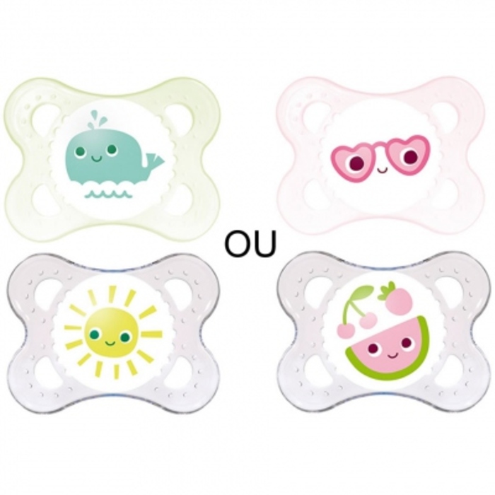 Photo de Mam sucette silicone 0-6mois x2 - rose Mam Mam sucette silicone 0-6mois x2 - rose Mam-199285