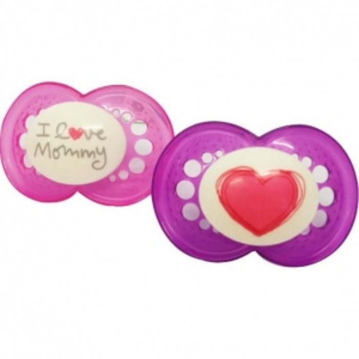 Photo de Mam sucette silicone +6mois animaux rose vert x2 Mam Mam sucette silicone +6mois animaux rose vert x2 Mam-199280