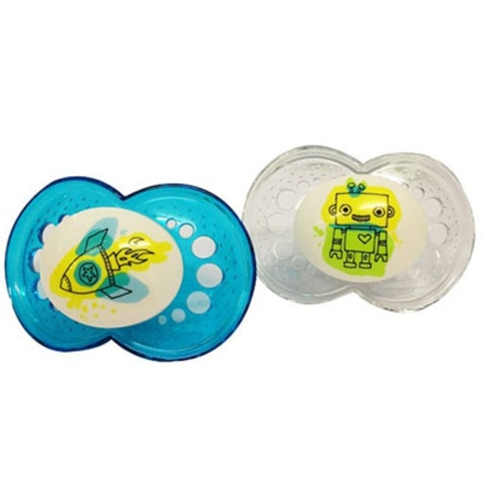 Photo de Mam sucette silicone +6mois bleu x2 Mam Mam sucette silicone +6mois bleu x2 Mam-143967