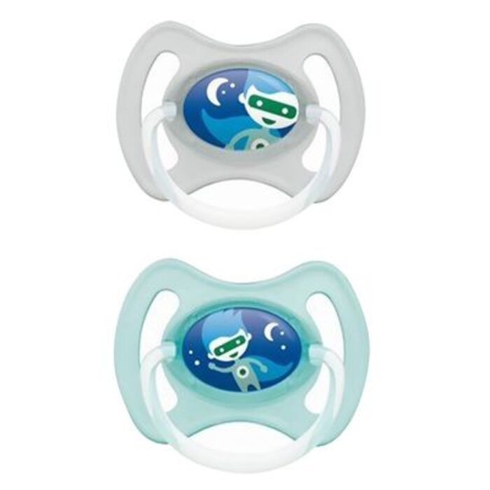 Photo de Mam sucette silicone anneau nuit +18mois x2 - garçon Mam Mam sucette silicone anneau nuit +18mois x2 - garçon Mam-210789