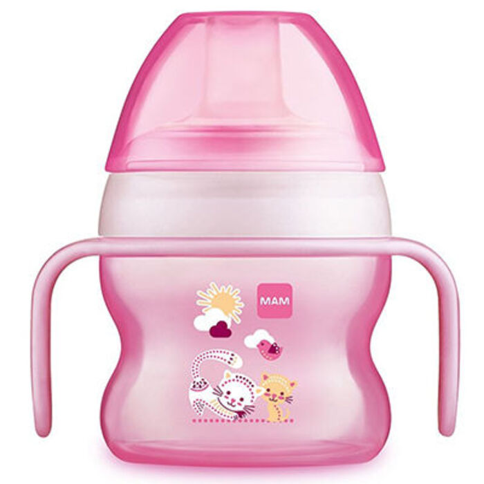 Photo de Mam tasse à bec souple 150ml 6m+ rose Mam Mam tasse à bec souple 150ml 6m+ rose Mam-223771