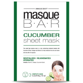 Masque bar feuille de masque au concombre 3 masques complets - masque-bar -221617