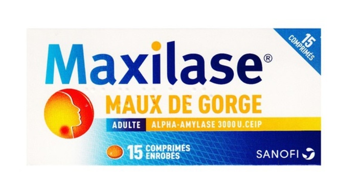 Maxilase maux de gorge - 15 comprimés Sanofi-192608