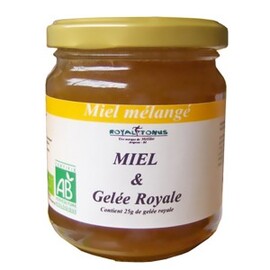 Mélange miel bio et gelée royale bio à 10 % - 250 g - divers - mellidor -136925