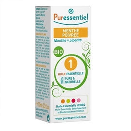 Menthe poivrée BIO* - 10.0 ml - huiles essentielles - hebbd - Puressentiel -125948