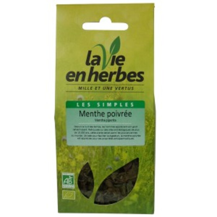 Photo de Menthe poivrée bio - pochette vrac 27 g La vie en herbes Menthe poivrée bio - pochette vrac 27 g La vie en herbes-142343