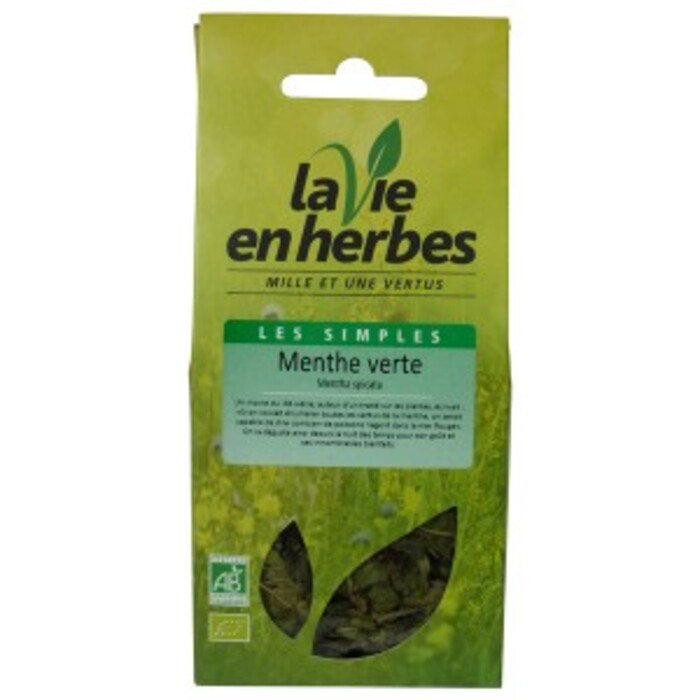 Menthe verte bio - pochette vrac 27 g La vie en herbes-142342