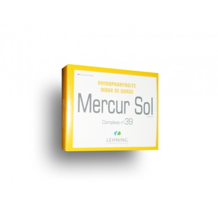 Mercur sol complexe 39 - 60 comprimés Laboratoire lehning-194341