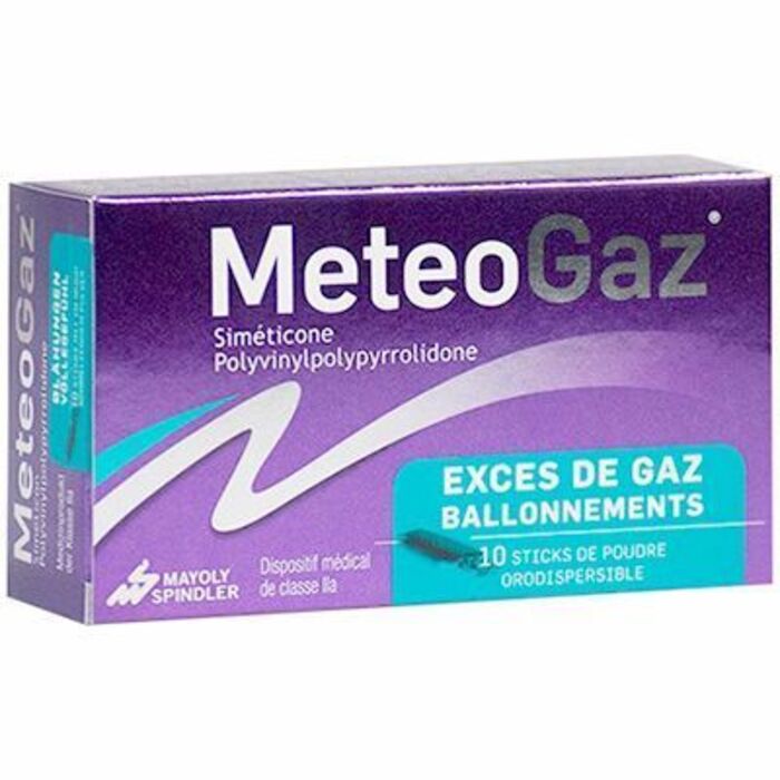 Photo de Meteogaz 10 sticks de poudre orodispersible Mayoly spindler Meteogaz 10 sticks de poudre orodispersible Mayoly spindler-216540