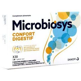 Microbiosys confort digestif probiotique 30 gélules - sanofi -228940