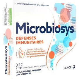 Microbiosys défenses immunitaires probiotique 12 sachets - sanofi -228707