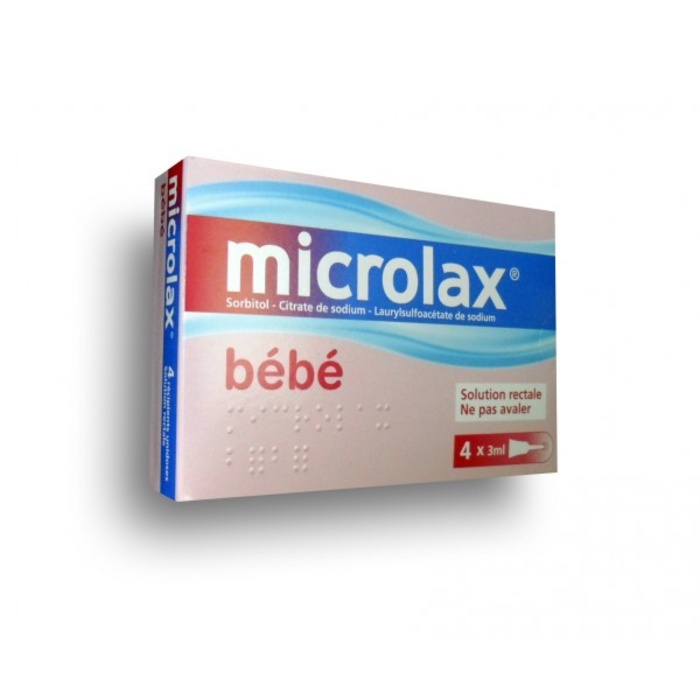 Microlax bébé solution rectale - 4 unidoses Johnson & johnson-194032