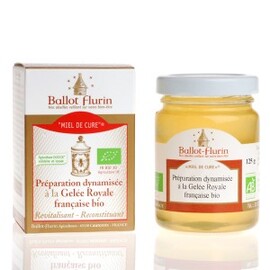 Miel de cure - miel hautes pyrénées et gelée royale bio - 125.0 g - Apithérapie pure - Ballot flurin -11569