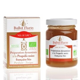 Miel de cure Miel sapin et propolis fraîche bio - 125.0 g - Apithérapie pure - Ballot flurin Forme et vitalité au quotidien-11565