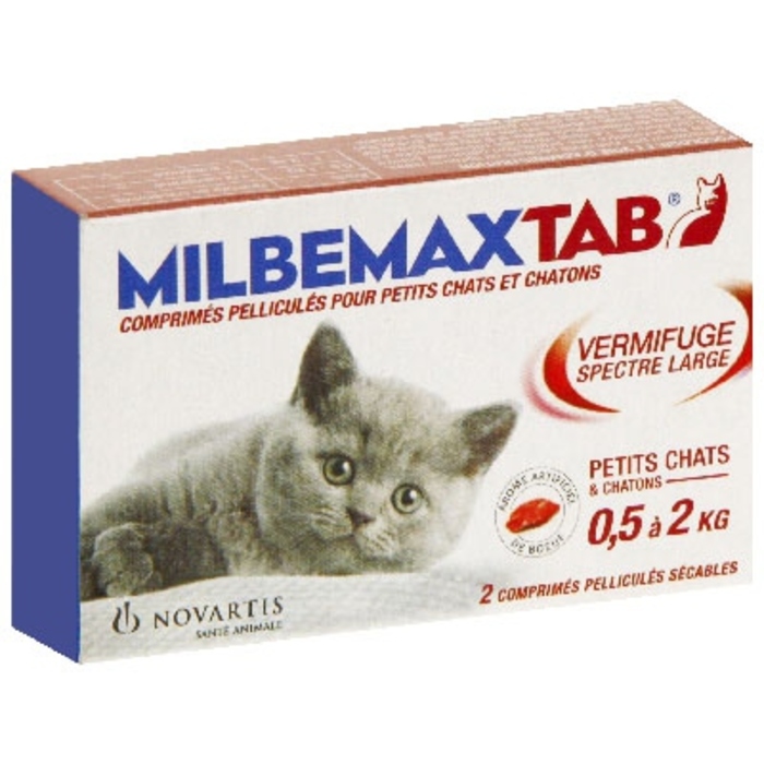 Milbemaxtab chat chaton de 0,5 à 2kg Novartis-204794