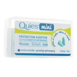 Mini Protection Auditive Mousse 3 paires - Quies -220413