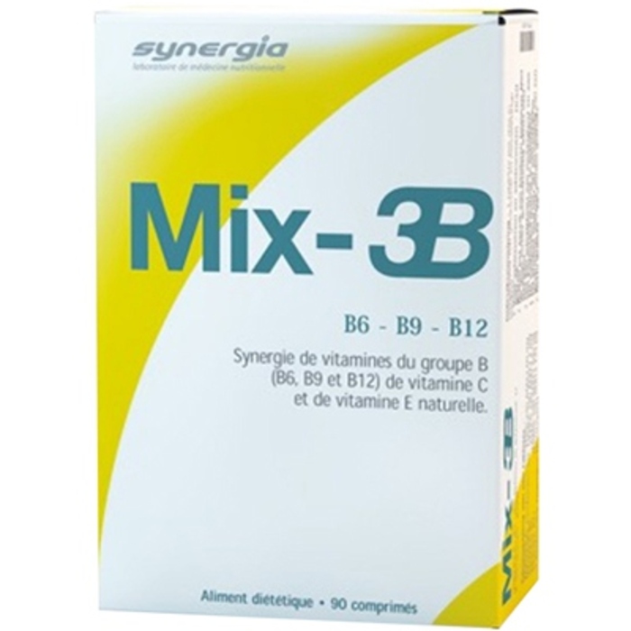 Photo de Mix 3b - 90 comprimés Synergia Mix 3b - 90 comprimés Synergia-206588