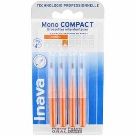 Mono compact etroit 1,2mm - 4 brossettes interdentaires - 4.0 u - inava -224865