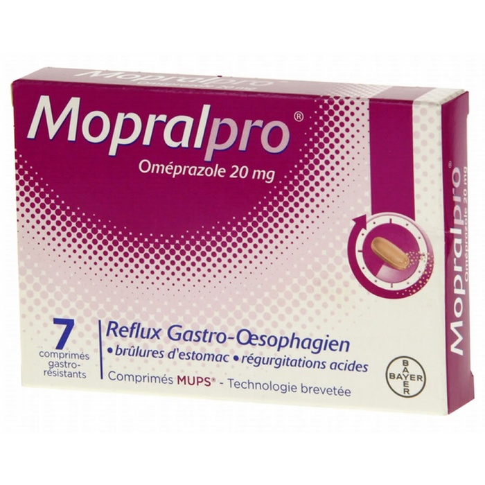 Photo de Mopralpro 20mg - 7 comprimés Bayer Mopralpro 20mg - 7 comprimés Bayer-192498