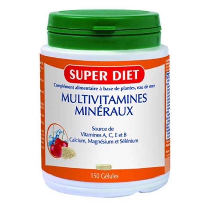 Multivitamines et mineraux - 150 gélules Super diet-4513