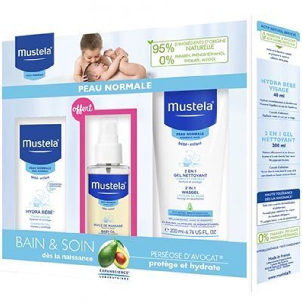 Photo de Mustela coffret bébé peaux normales Duurat Mustela coffret bébé peaux normales Duurat-220300