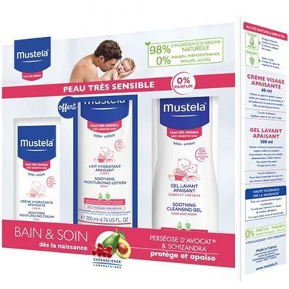 Photo de Mustela coffret bébé peaux très sensibles Duurat Mustela coffret bébé peaux très sensibles Duurat-220302