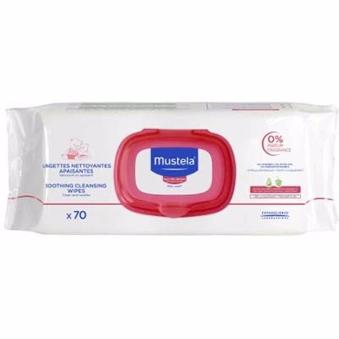 Photo de Mustela lingettes nettoyantes apaisantes peau très sensible x70 Mustela Mustela lingettes nettoyantes apaisantes peau très sensible x70 Mustela-214490