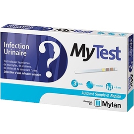 MyTest Autotest Infection urinaire - 3 kit - Mylan -206490