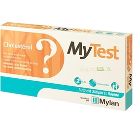 Mytest cholestérol risque cardiovasculaire - 2 kits - mylan -206206