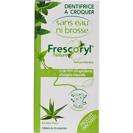 Nature dentifrice à croquer parfum menthe 30 comprimés - frescoryl -226082
