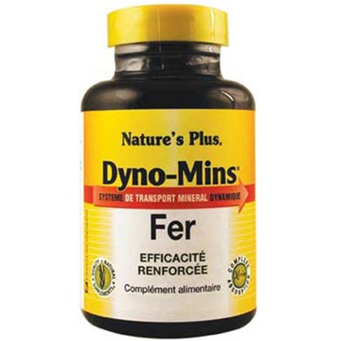 Photo de Nature's plus dyno-mins fer - 30 comprimés Nature plus Nature's plus dyno-mins fer - 30 comprimés Nature plus-199015