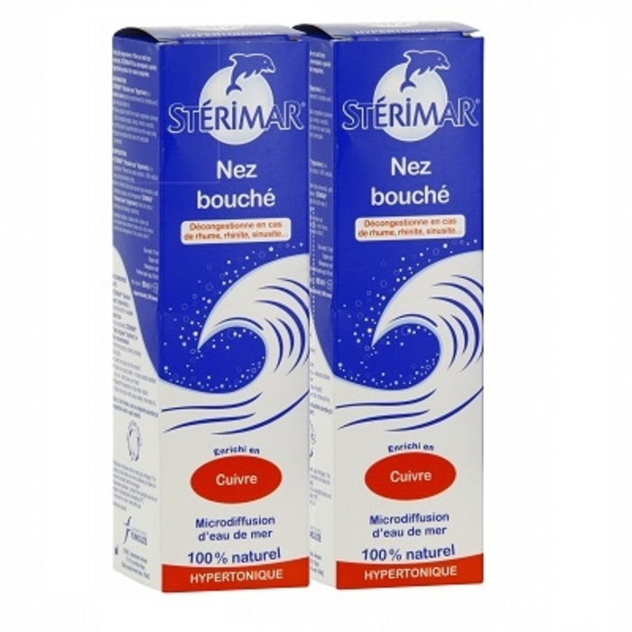 Photo de Nez bouché adulte spray nasal hypertonique 2x Sterimar Nez bouché adulte spray nasal hypertonique 2x Sterimar-112537