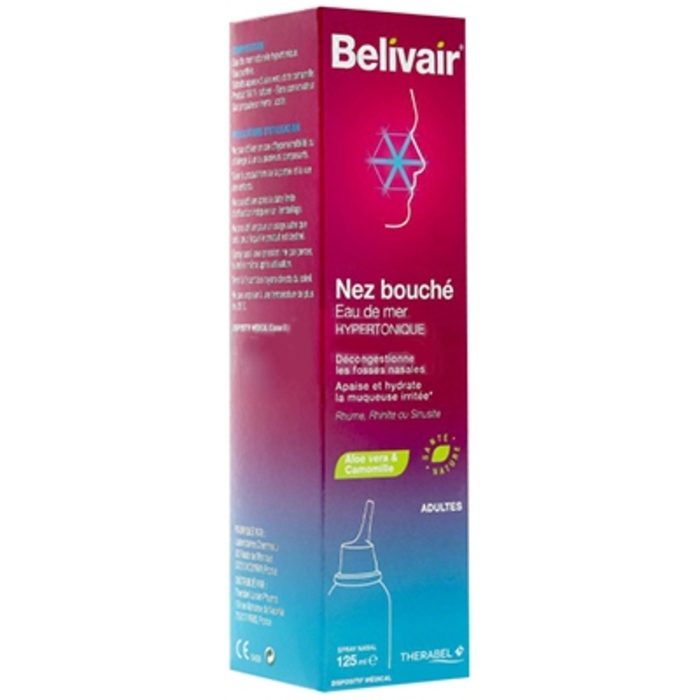 Photo de Nez bouché spray nasal adultes - 125 ml Belivair Nez bouché spray nasal adultes - 125 ml Belivair-205906