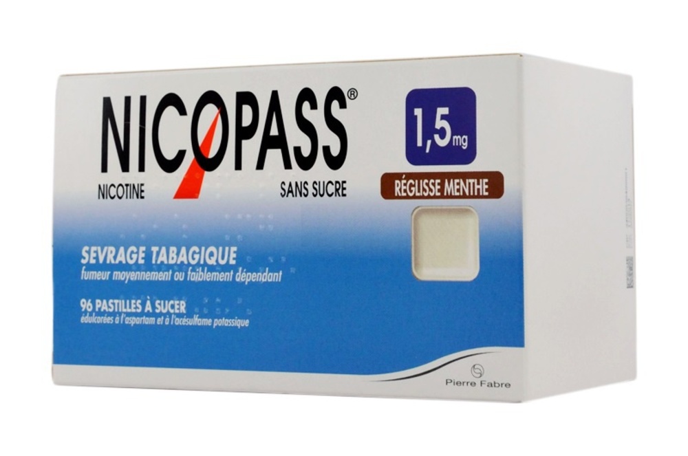 Prix de NICOPASS SANS SUCRE REGLISSE MENTHE 1,5mg PASTILLE ... Prix de NICOPASS SANS SUCRE REGLISSE MENTHE 1,5mg PASTILLE ...