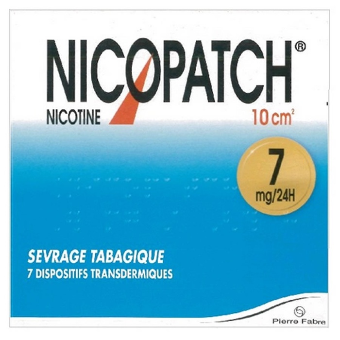 Nicopatch 7mg/24h - 7 patchs Pierre fabre-206847