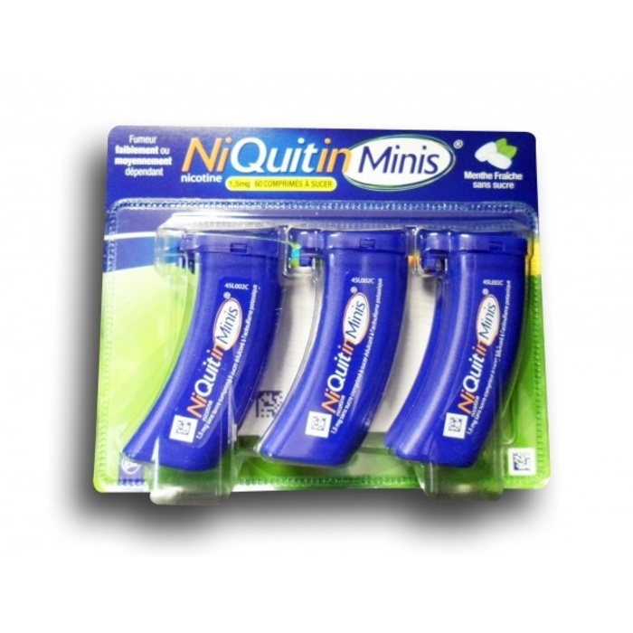 Photo de Niquitinminis 1,5mg sans sucre - 60 comprimés Laboratoire gsk Niquitinminis 1,5mg sans sucre - 60 comprimés Laboratoire gsk-206853