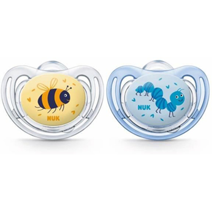 Photo de Nuk 2 sucettes silicone freestyle garçon taille 2 +6mois Nuk Nuk 2 sucettes silicone freestyle garçon taille 2 +6mois Nuk-220779