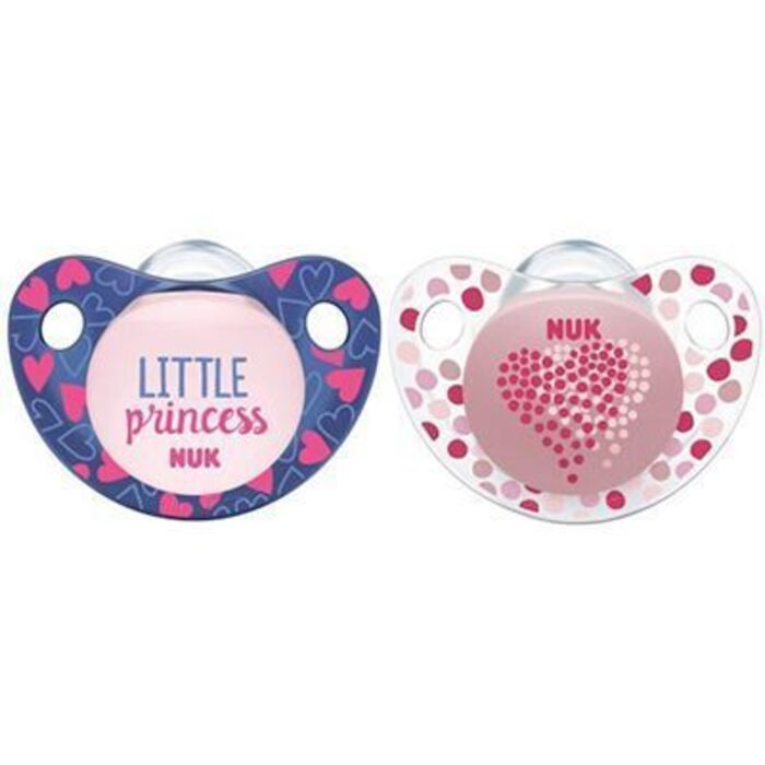 Photo de Nuk 2 sucettes silicone trendline fille taille 1 0-6mois Nuk Nuk 2 sucettes silicone trendline fille taille 1 0-6mois Nuk-220782