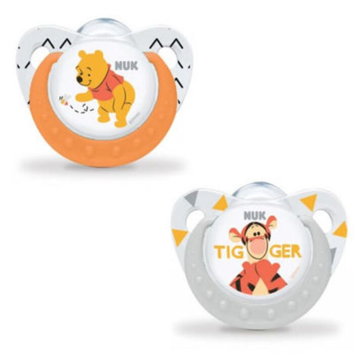 Photo de Nuk 2 sucettes silicone trendline winnie taille 1 0-6mois Nuk Nuk 2 sucettes silicone trendline winnie taille 1 0-6mois Nuk-214884