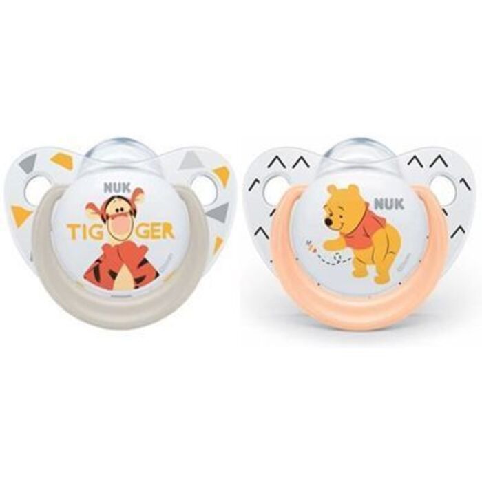 Photo de Nuk 2 sucettes silicone trendline winnie taille 2 +6mois Nuk Nuk 2 sucettes silicone trendline winnie taille 2 +6mois Nuk-220786