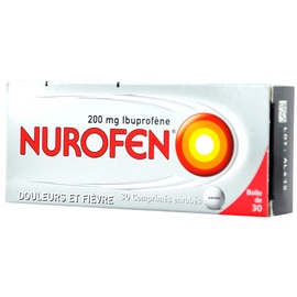 Nurofen 200mg ibuprofène douleurs et fièvre 30 comprimés enrobés - reckitt benckiser -192714