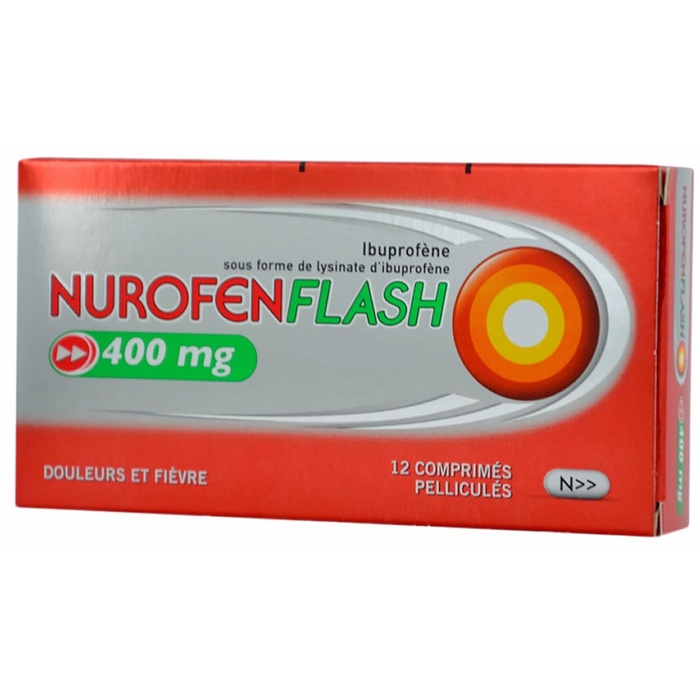Nurofen flash 400mg ibuprofène 12 comprimés pelliculés Reckitt benckiser-192736