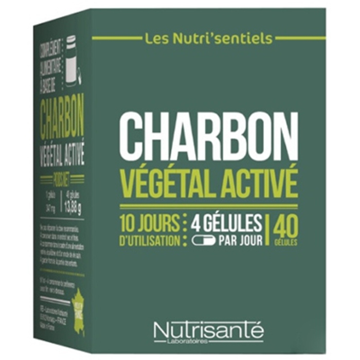 Photo de Nutrisante charbon végétal activé - 40 gélules Nutrisanté Nutrisante charbon végétal activé - 40 gélules Nutrisanté-206562